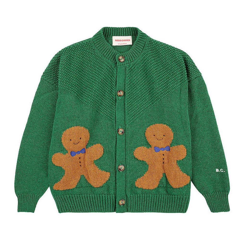 Bobo Choses Cardigan - Strik - Gingerbread - Green
