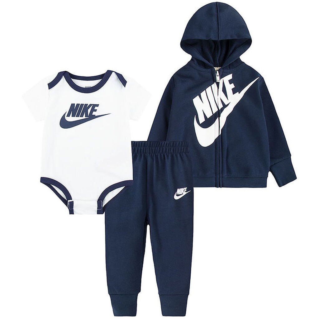 Nike Sæt - Cardigan/Sweatpants/Body k/æ - Midnight Navy