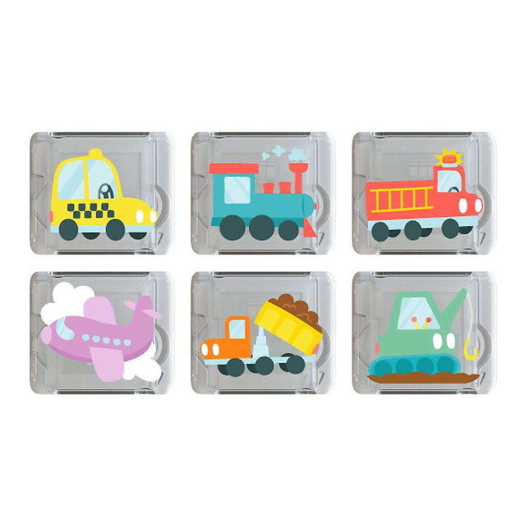 Glo Pals Sansekuber m. Lys - 6 Stk. - Awesome Autos