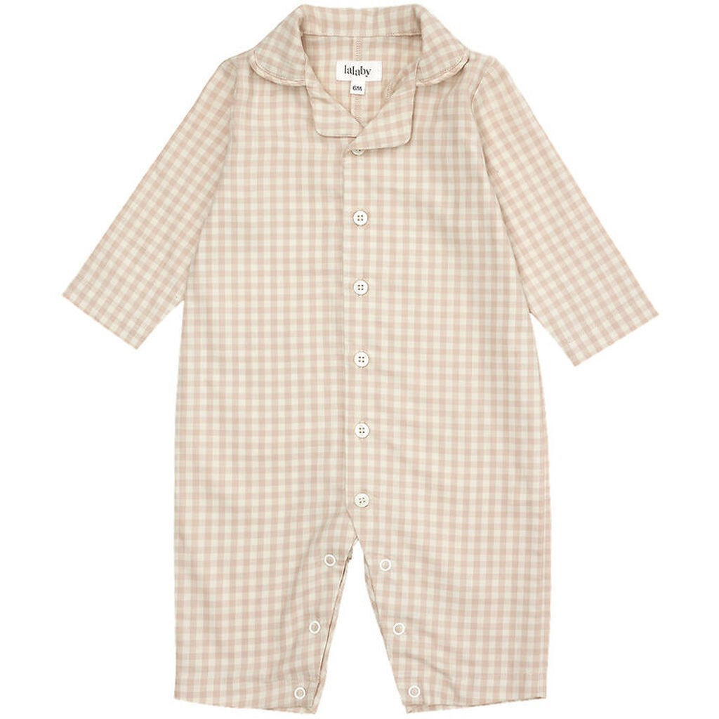 Lalaby Natdragt - Classic - Beige Gingham