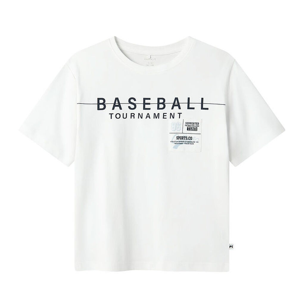 Name It T-shirt - NkmDennim - Bright White