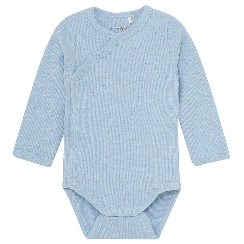 Fixoni Slå-om Body l/æ - Rib - Blue Fog Melange