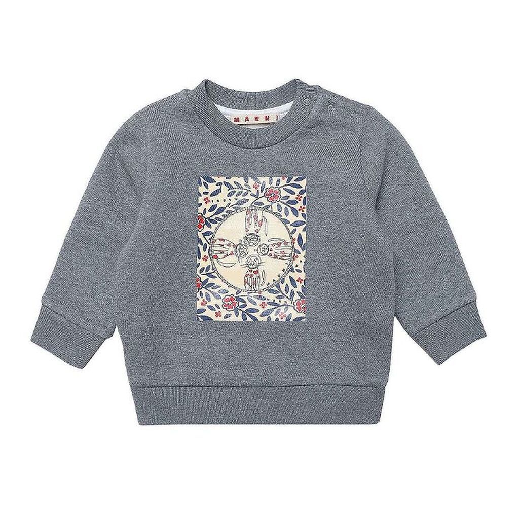Marni Sweatshirt - Gråmeleret m. Print