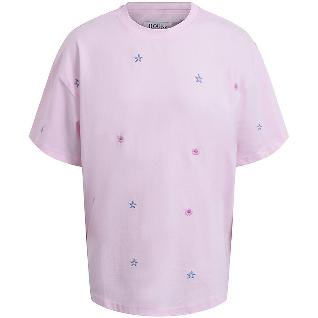 Hound T-shirt - Light pink m. Blomster