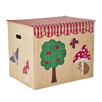 Rice Opbevaringskurv - Raffia - XL - Happy Forest Theme