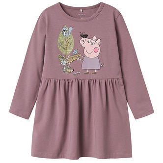 Name It Kjole - Noos - NmfDyffi Peppa - Elderberry m. Print