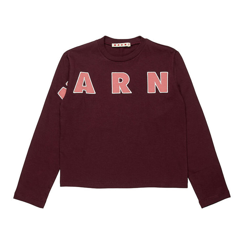 Marni Bluse - Berry Jam m. Logo