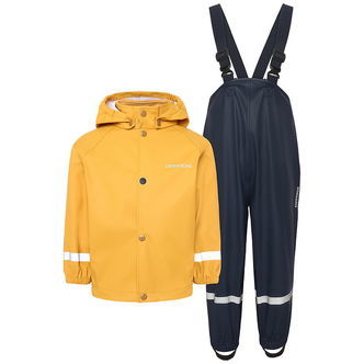 Didriksons Regntøj m. seler - PU - Slaskeman - Dark Pollen