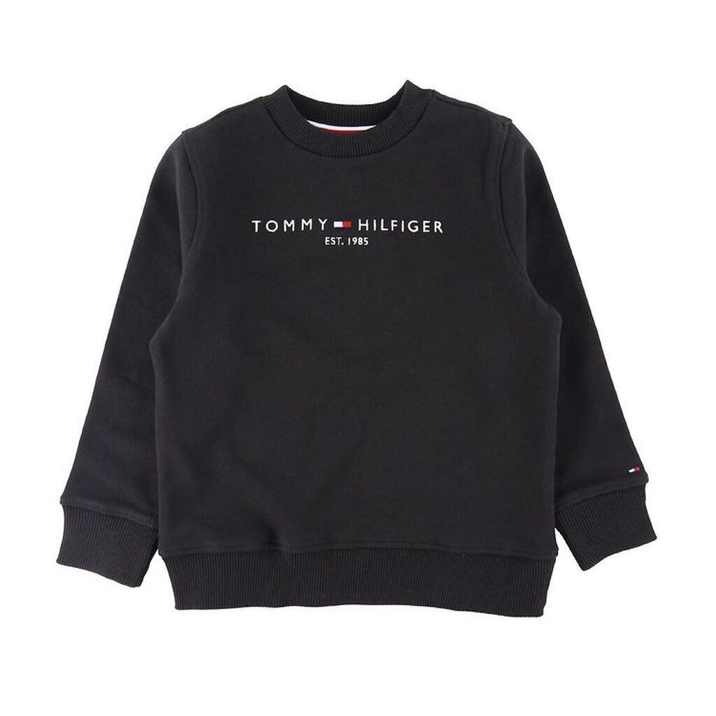 Tommy Hilfiger Sweatshirt - Essential - Organic - Sort