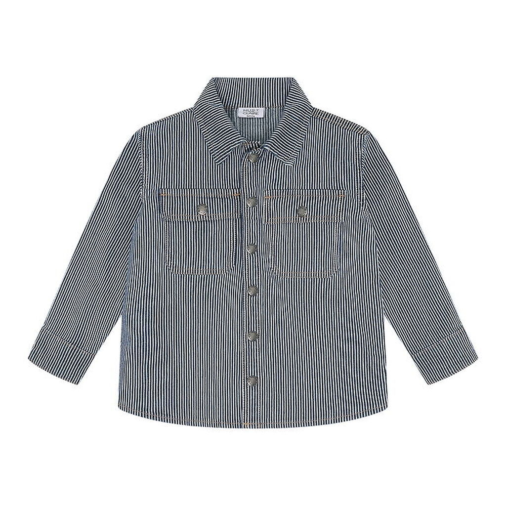 Hust and Claire Denimskjorte - HCJack Stripe - Blue Denim