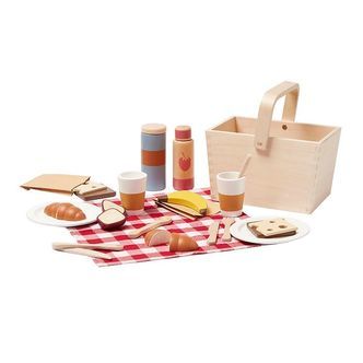 Kids Concept Legemad - Picnic sæt - Træ