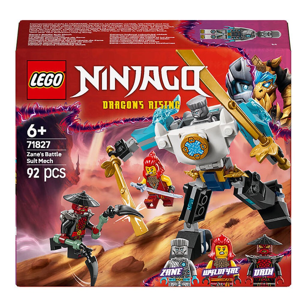 LEGOÂ® Ninjago - Zanes Kampdragt-merch 71827 - 92 Dele