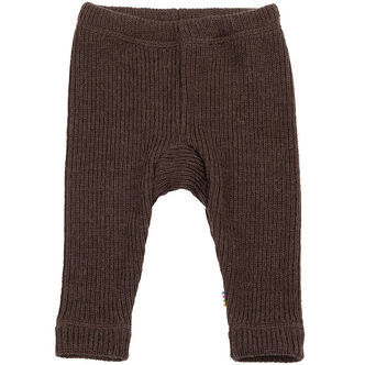 Joha Leggings - Strik - Uld - Mørkebrun