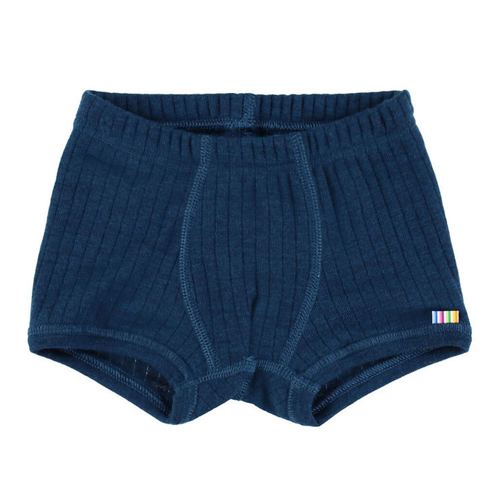 Joha Boxershorts - Uld - Rib - Mørk Turkis