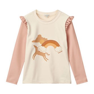 Liewood Badebluse - Tenley - UV40+ - Pale Tuscany/Ecru