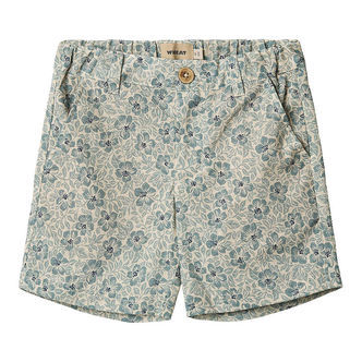 Wheat Shorts - Elvig - Aqua Hawaii Flowers