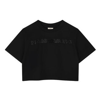 Little Marc Jacobs T-shirt - Cropped - Sort m. Similisten