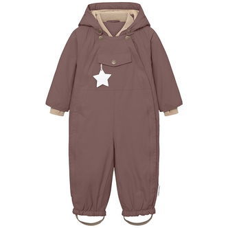 Mini A Ture Flyverdragt - MatWisti Fleece - Peppercorn Plum
