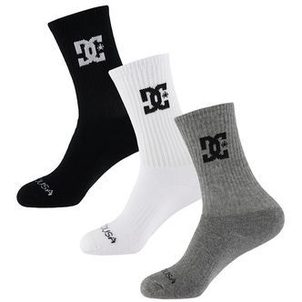 DC Shoes Strømper - Crew 3-pak - Sort/Hvid/Grå