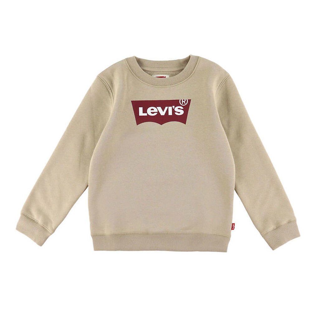 Levis Sweatshirt - Batwing - White Pepper m. Rød