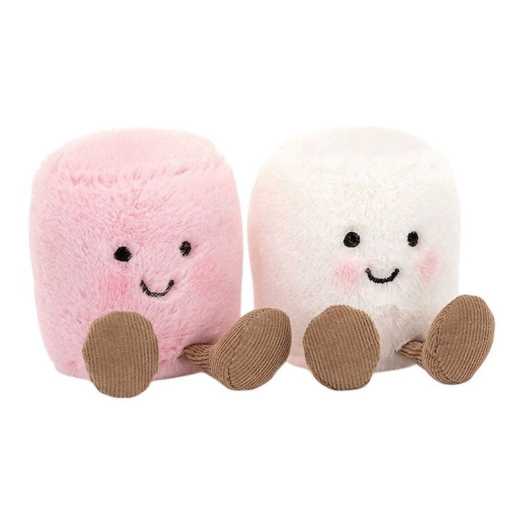 Jellycat Bamse - 15 cm - Amuseable Pink and White Marshmellow