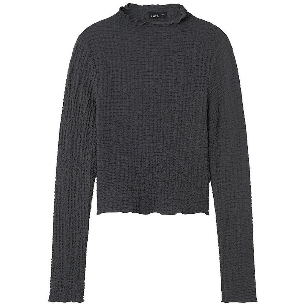 LMTD Bluse - NLFSaydi LS Crop Top - Magnet