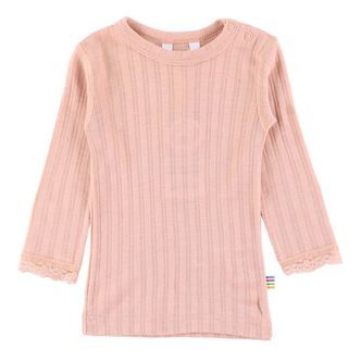 Joha Bluse - Uld/Silke - Fersken