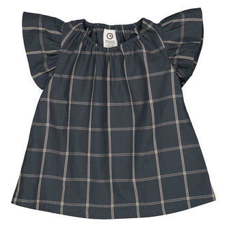 Müsli Kjole - Check - Night blue/Cashmere