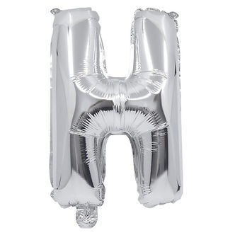 Decorata Party Foileballon - 35 cm - H - Sølv