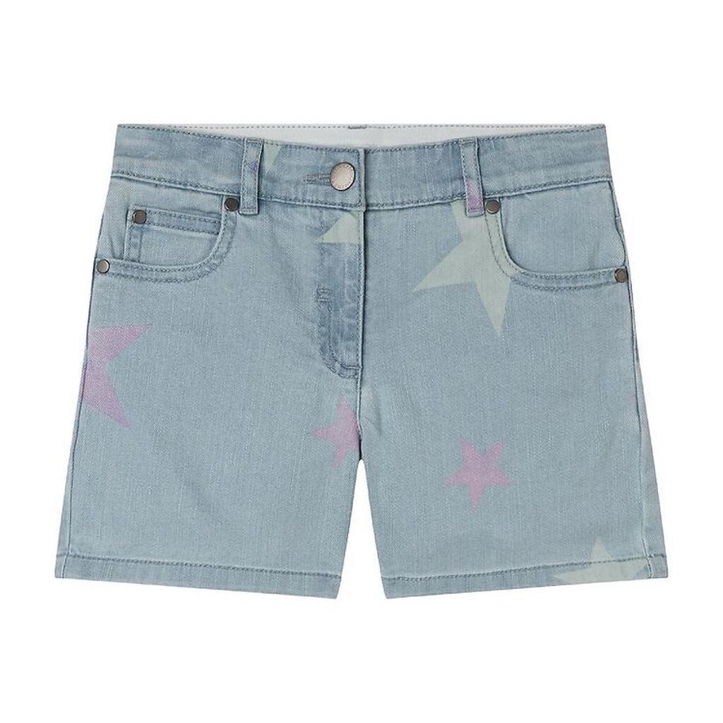Stella McCartney Kids Denimshorts - Celeste m. Stjerner