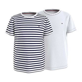 Tommy Hilfiger T-shirts - 2-Pak - Desert Sky Breton/White