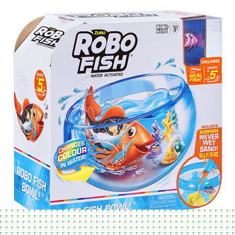 Robo Alive Legetøj - Robo Fish Swim 'N Fish Bowl - Assorteret