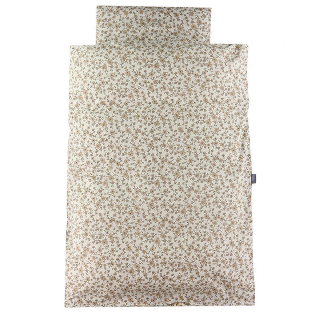 Nørgaard MAdsens Sengetøj - Voksen - Beige/Hvid Blomsterprint