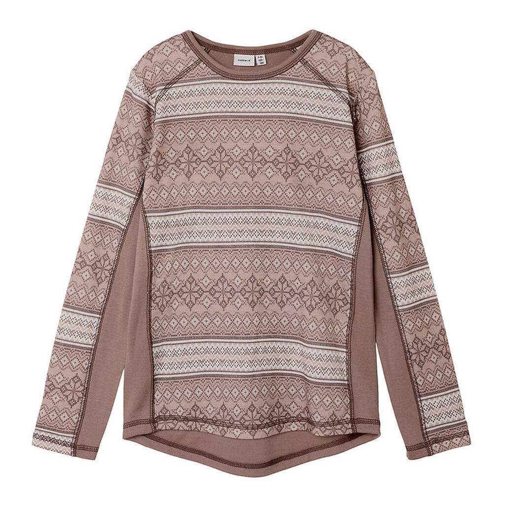 Name It Bluse - Uld - NkmWillto - Antler/Snow pattern