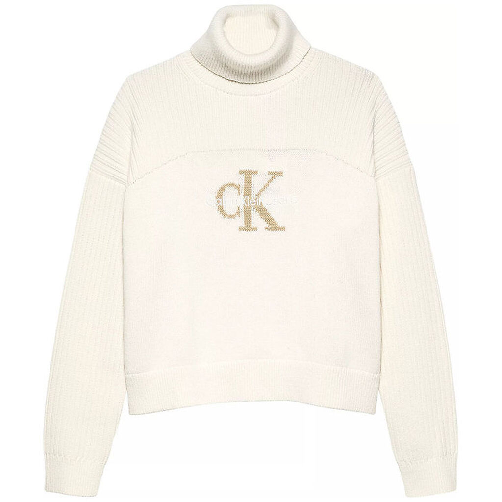 Calvin Klein Bluse - Strik - Monologo Rollneck - Ivory