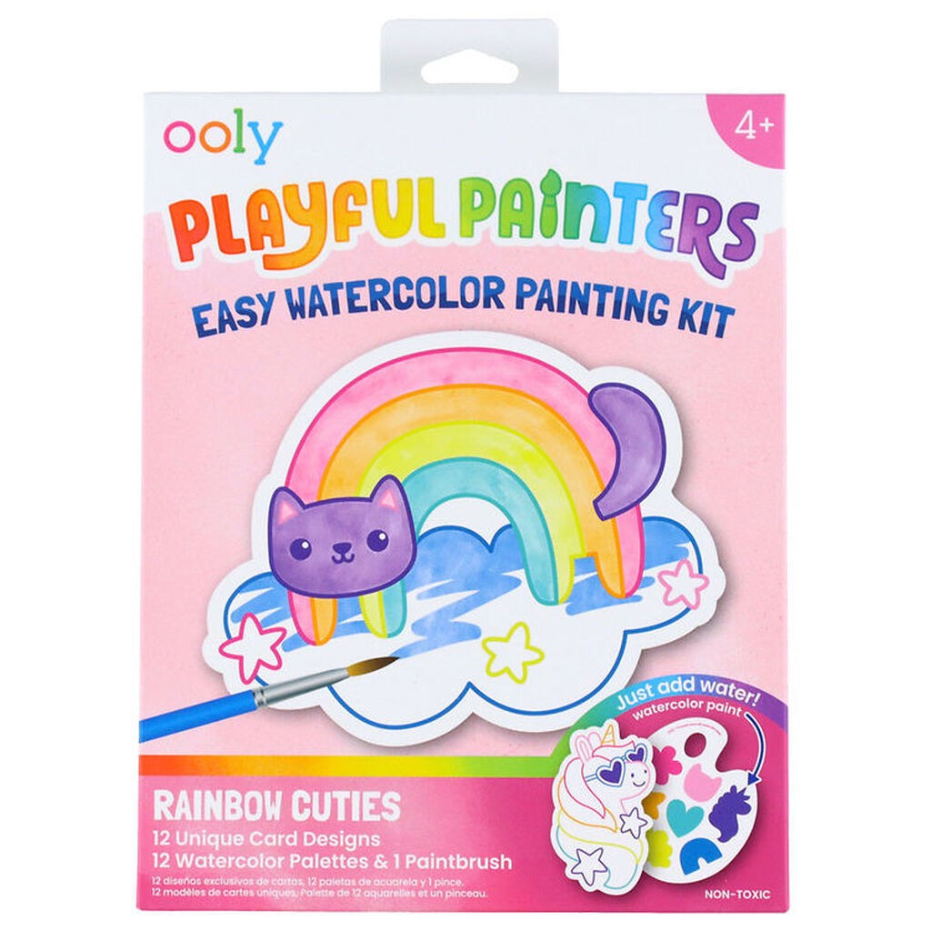 Ooly Vandfarve Sæt - Rainbow Cuties - Playful Painters