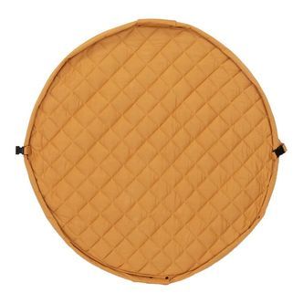 Play&Go Legetøjstæppe - Ø120 - Soft Organic - Mustard Chai Tea