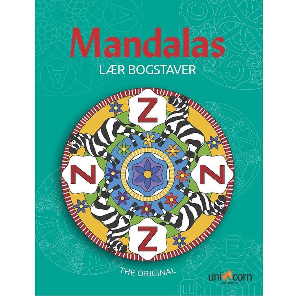 Mandalas Malebog - Lær Bogstaver
