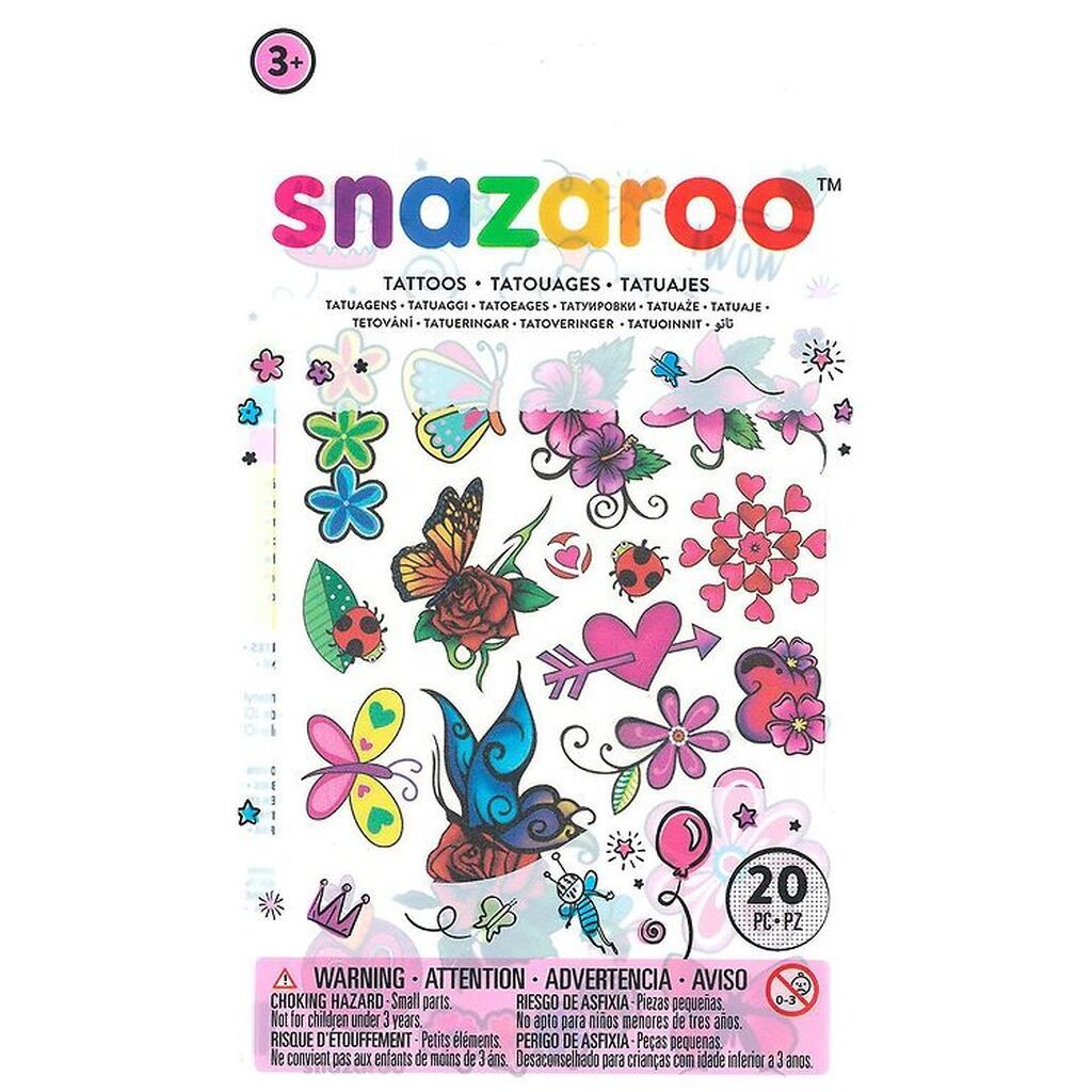 Snazaroo Tatoveringer - 20 Stk. - Forår