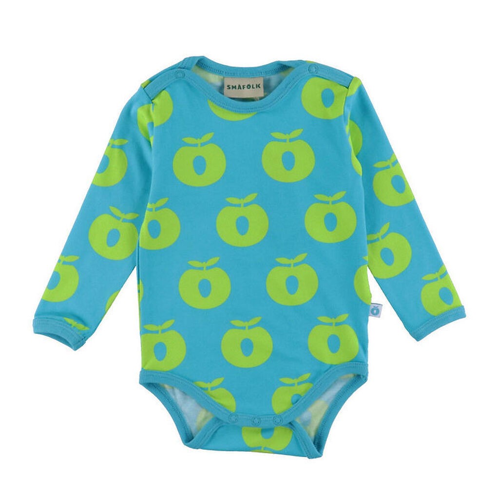 Småfolk Body l/æ - Blue Atoll m. Æbler