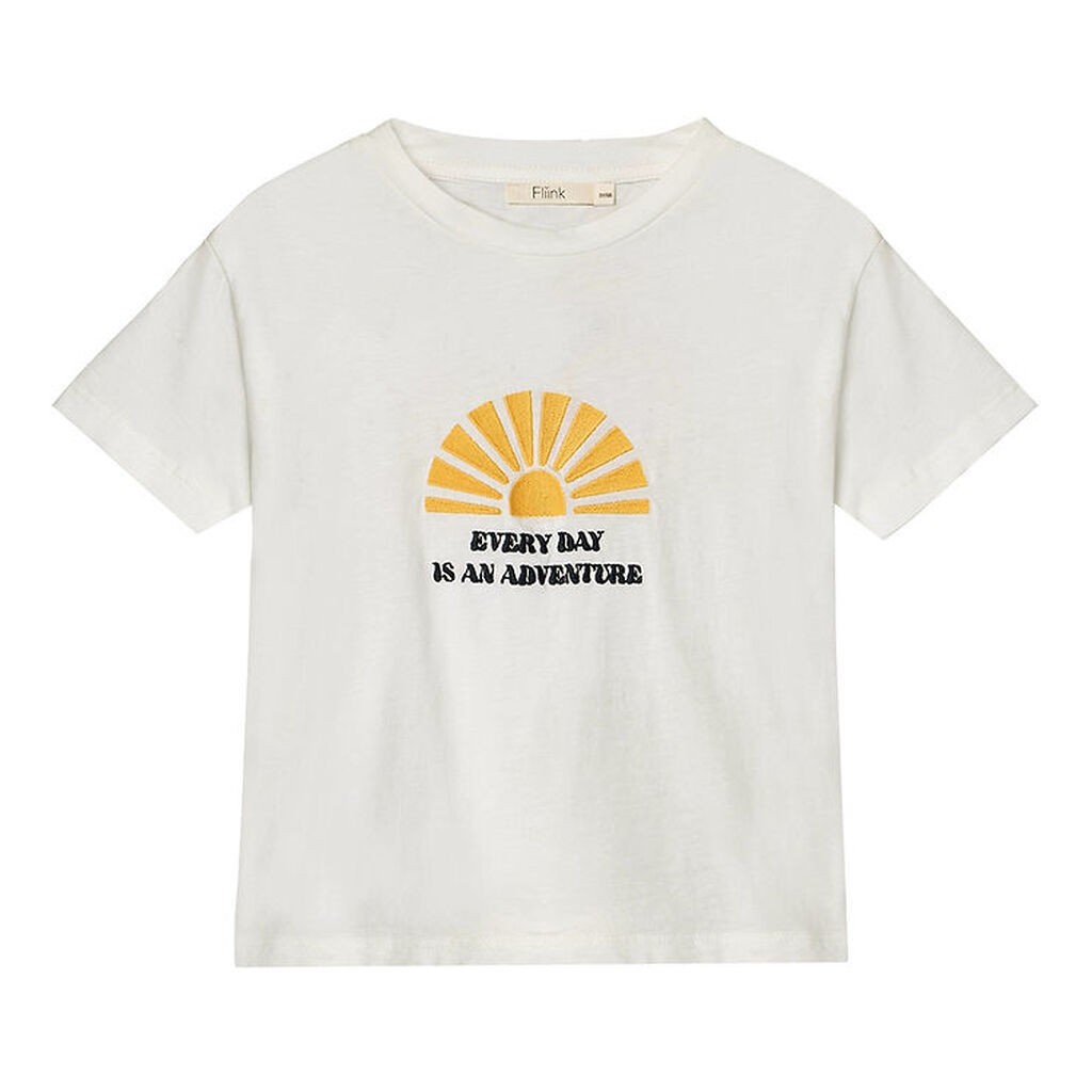 Fliink T-shirt - Sommer Sun - Cloud Dancer