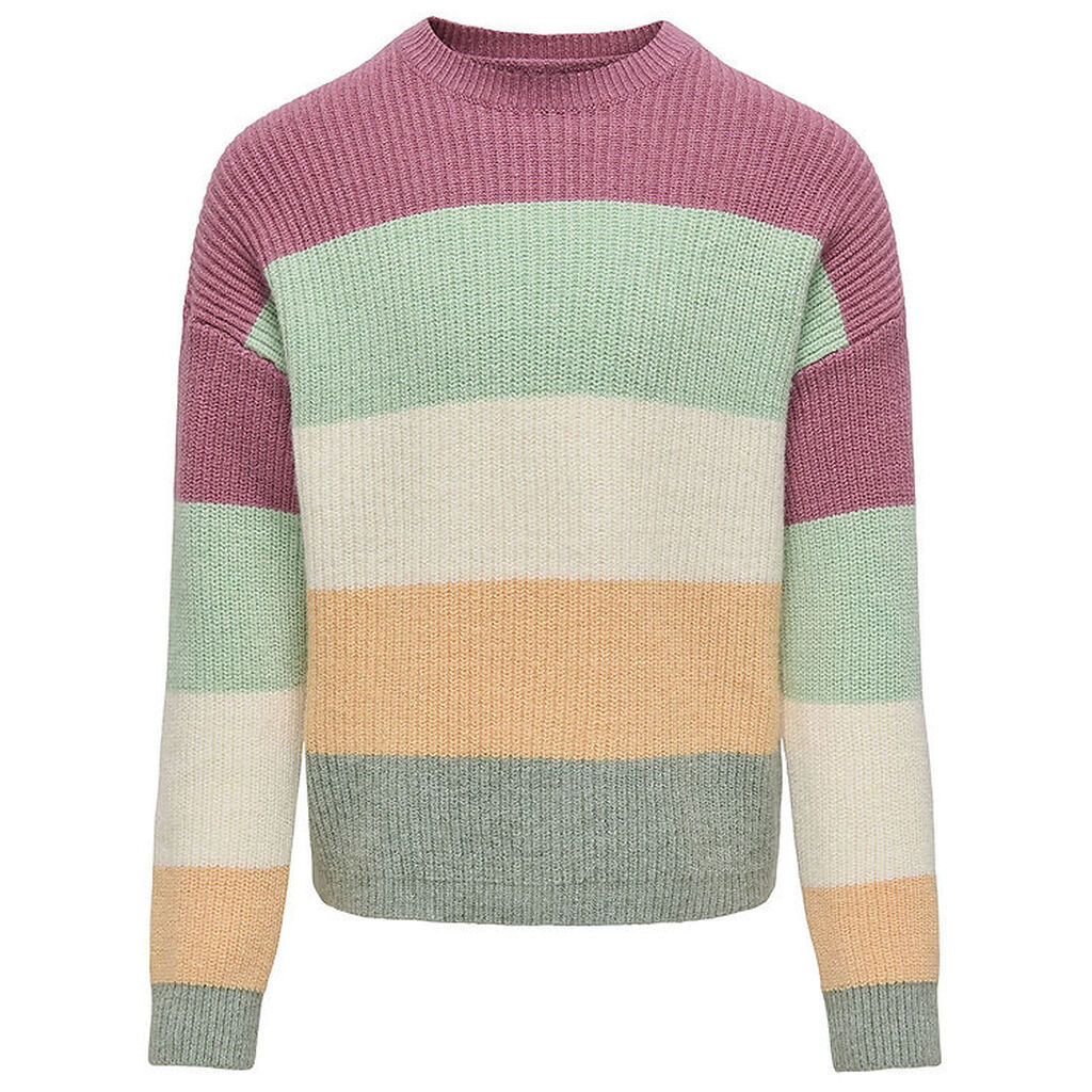 Kids Only Bluse - Rib - Strik - KogSandy - Heather Rose/Birds Eg