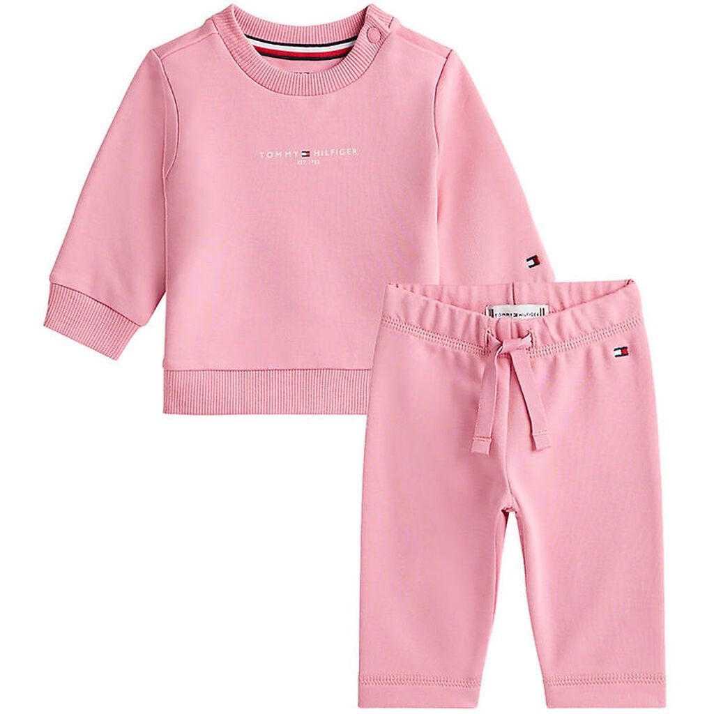 Tommy Hilfiger Sweatsæt - Mini Corp - Mystic Pink