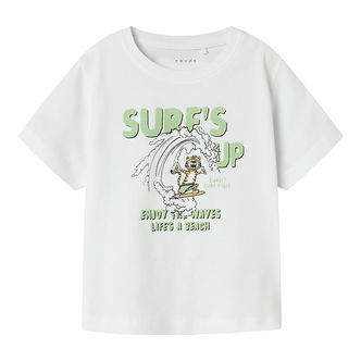 Name It T-shirt - NmmVagno - Bright White/Tiger Surf