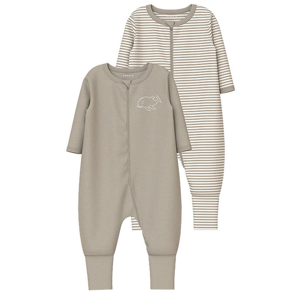 Name It Natdragt - Noos - NbnNightsuit - 2-pak - Pure Cashmere