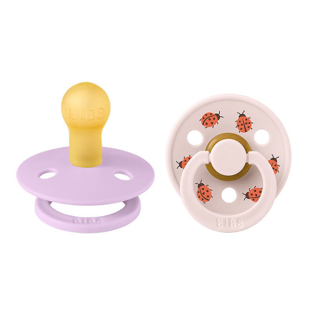 BIBS Colour Sutter - Str. 1 - 2-pak - Rund - Violet Sky Mix