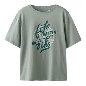 Name it T-shirt - NkmVagno - Slate Gray/Bike