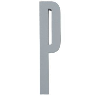 Design Letters Træbogstaver - P - Grå