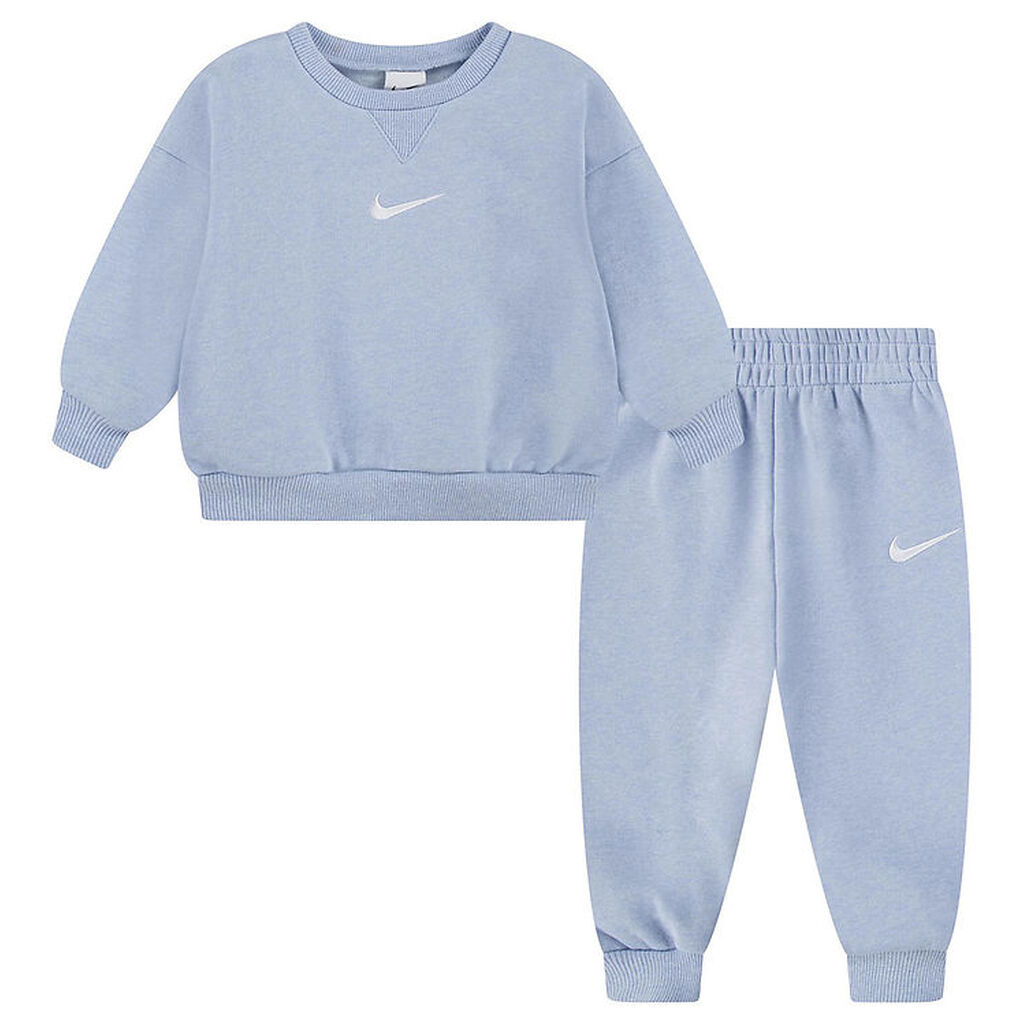 Nike Sweatsæt - Sweatshirt/Sweatpants - Cobalt Bliss Heather