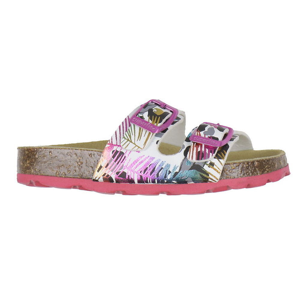 Superfit Sandaler - Fussbettpantoffel - Hvid/Lilla